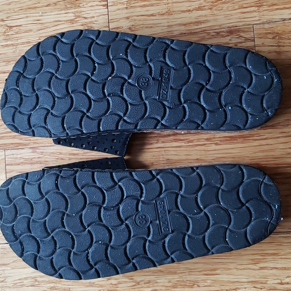 Clara Barson Slip Ons Chanclas Black - Picture 4 of 4